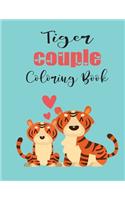 Tiger Couple Coloring Book