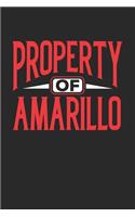 Property of Amarillo: 6x9 - notebook - 120 pages - lined