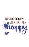 Microscopy Makes Me Happy Microscopy Lovers Microscopy OBSESSION Notebook A beautiful: Lined Notebook / Journal Gift,, 120 Pages, 6 x 9 inches, Personal Diary, Microscopy obsession, Microscopy Hobby, Microscopy Lover, Personalized Jour