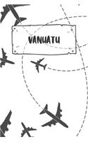 Vanuatu: Ruled Travel Diary Notebook or Journey Journal - Lined Trip Pocketbook for Men and Women with Lines