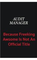 Audit Manager because freeking awsome is not an official title: Writing careers journals and notebook. A way towards enhancement