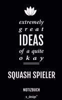 Notizbuch für Squash Spieler