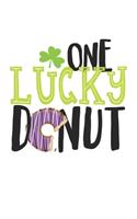 One Lucky Donut: Composition Lined Notebook Journal For Women And Girls for Tracking water intake, sleep tracking, Daily tracking.
