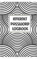 Internet Password Logbook: Password Organizer Journal Notebook Logbook to Keep Personal Internet Address Size 6*9 Inches 119 Pages Graphic Background(7 Password Keeper)