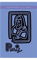 Paris - Mona Lisa Blank Sketch Journal 6x9