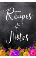 Blank Cookbook Recipes & Notes