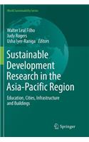 Sustainable Development Research in the Asia-Pacific Region