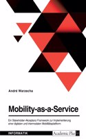 Mobility-as-a-Service. Ein Stakeholder-Akzeptanz-Framework zur Implementierung einer digitalen und intermodalen Mobilitätsplattform