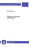 Integration akquirierter Unternehmen