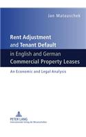 Rent Adjustment and Tenant Default in English and German Commercial Property Leases