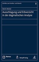 Ausschlagung Und Erbverzicht in Der Dogmatischen Analyse: (8 Schriften Zum Familien- Und Erbrecht)