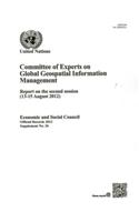 Report on the Second Session of the United Nations Committee of Experts on Global Geospatial Information Management