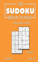 750 Sudoku Brain Teaser Twins with solutions