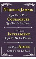 N'oublie Jamais Que Tu Es Plus Courageuse Que Tu Ne Le Crois