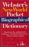Webster's New World Pocket Biographical Dictionary