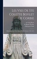 Les Vies De Ste Colette Boylet De Corbie