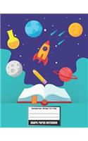 Graph Paper Notebook Quad Ruled 100 Pages 8.5 x 11 Inch: Squared Grid Graphing Paper 5 lines per inch Heavy Index Lines Blank Quad Ruled Composition Books 100 Pages Galaxy Astronaut Universe Cover