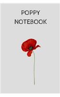 Poppy Notebook: small lined Notebook / Journal to write in (6'' x 9'')