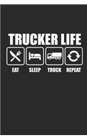 Trucker Life Eat Sleep Truck Repeat
