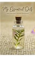 Flora Bottle Aromatherapy Essential Oil Blank Recipe Book
