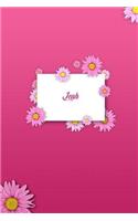 Leah: Dot Grid Journal, Journaling Diary, Dotted Writing Log, Dot Grid Notebook Sheets to Write Inspirations, Lists, Goals