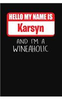 Hello My Name Is Karsyn and I'm a Wineaholic: Wine Tasting Review Journal