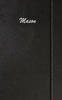 Mason: Weekly Meal Planner Simulated Black Leather Track And Plan Your Meals 52 Week Food Planner / Diary / Log / Journal / Calendar Meal Prep And Planning