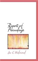 Report of Proceedings