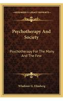 Psychotherapy and Society