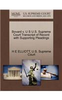 Bovard V. U S U.S. Supreme Court Transcript of Record with Supporting Pleadings