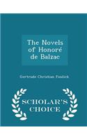 The Novels of Honoré de Balzac - Scholar's Choice Edition