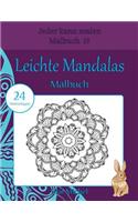 Leichte Mandalas Malbuch