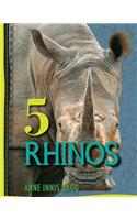 5 Rhinos (5 Animals)