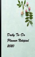 Daily to-do planner Notepad 2020