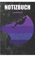 Notizbuch Bouldern: Notizheft Bouldern Klettern Retro Vintage Berge