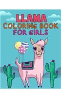 LLama Coloring Book For Girls
