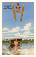 Vintage Journal Water Skiers, Cypress Gardens, Florida: (Pocket Sized - Found Image Press Journals)