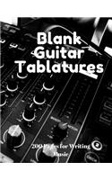 Blank Guitar Tablatures: 200 Pages of Guitar Tabs with Six 6-line Staves and 7 blank Chord diagrams per page. Write Your Own Music. Music Composition, Guitar Tabs 8.5x11