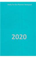 Daily to-do planner notepad 2020