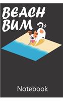 Beach Bum: Composition Notebook, College Ruled Blank Lined Book for for taking notes, recipes, sketching, writing, organizing, doodling Birthday Gifts