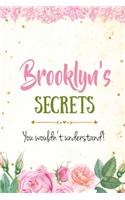 Brooklyn's Secrets personalized name notebook for girls and women