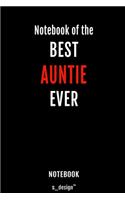 Notebook for Aunties / Auntie