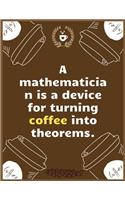 A mathematician is a device for turning coffee into theorems.