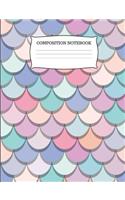Composition Notebook: Stunning Mermaid Scales College Ruled Composition Book