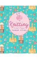 Knitting Graph Paper Notebook - 4