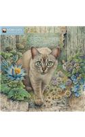 Ivory Cats - Mini Wall Calendar 2019 (Art Calendar)