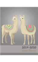 2019-2020 Llama Planner: Large Weekly Journal & Notebook