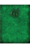 Monogram "u" Sketchbook: Sketch Book Notebook(21 Monogram Verdant 150 Sketch)