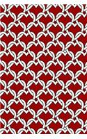 Journal Notebook Chained Hearts Pattern 2: 110 Page Lined and Numbered Journal With Index Pages In Portable 6 x 9 Size, Perfect For Writing, Taking Notes, List Making, Journaling and Doodling(70 My Favorite Lined Journal 2)
