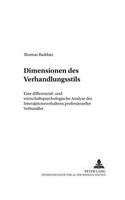 Dimensionen Des Verhandlungsstils